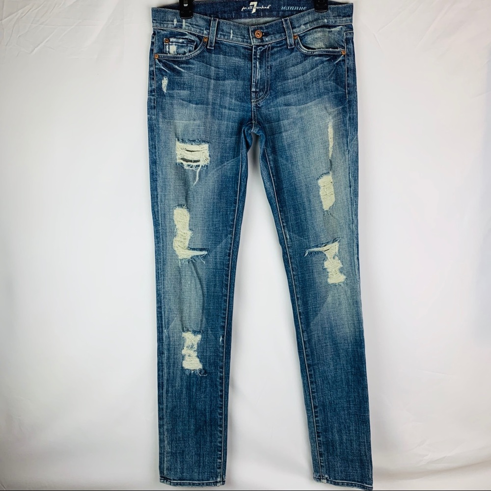 7 for all mankind Roxxane Distress jeans